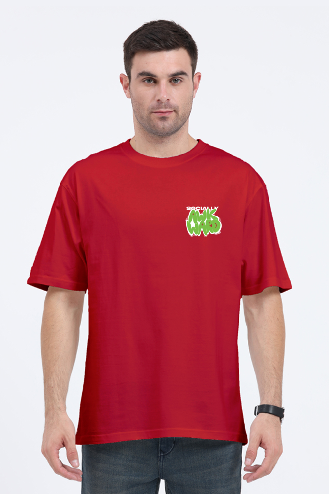 AWKWARD OVERSIZED COTTON T-SHIRT