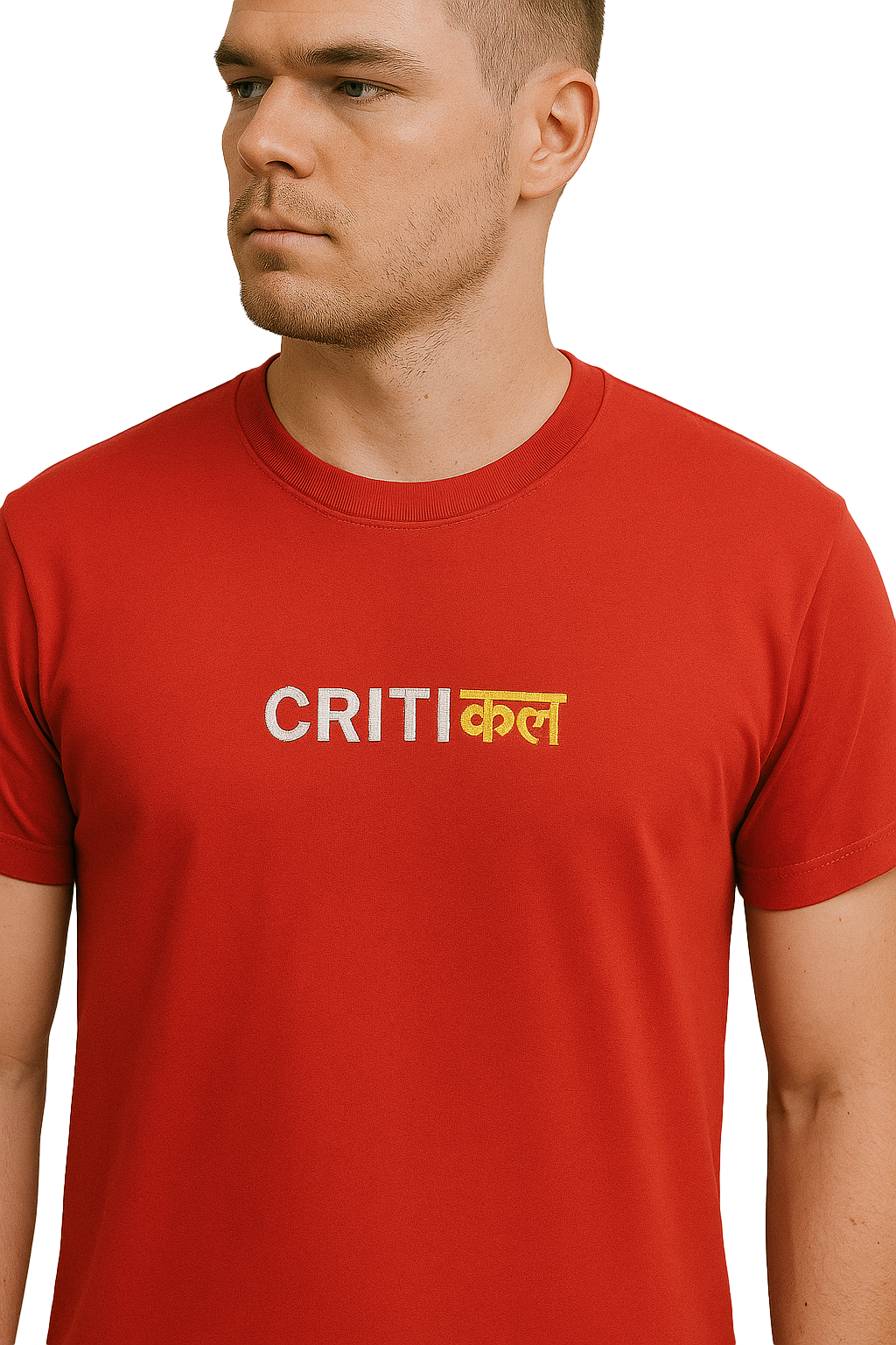 CRITICAL X EMBROIDERY OVERSIZED COTTON T-SHIRT