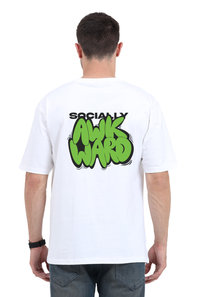 AWKWARD OVERSIZED COTTON T-SHIRT