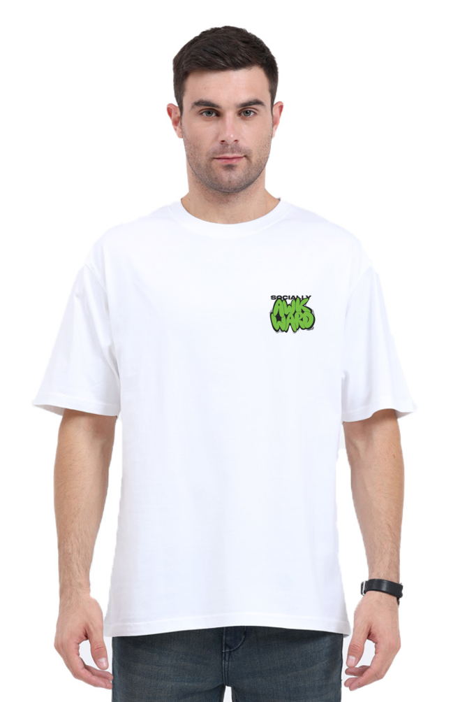 AWKWARD OVERSIZED COTTON T-SHIRT