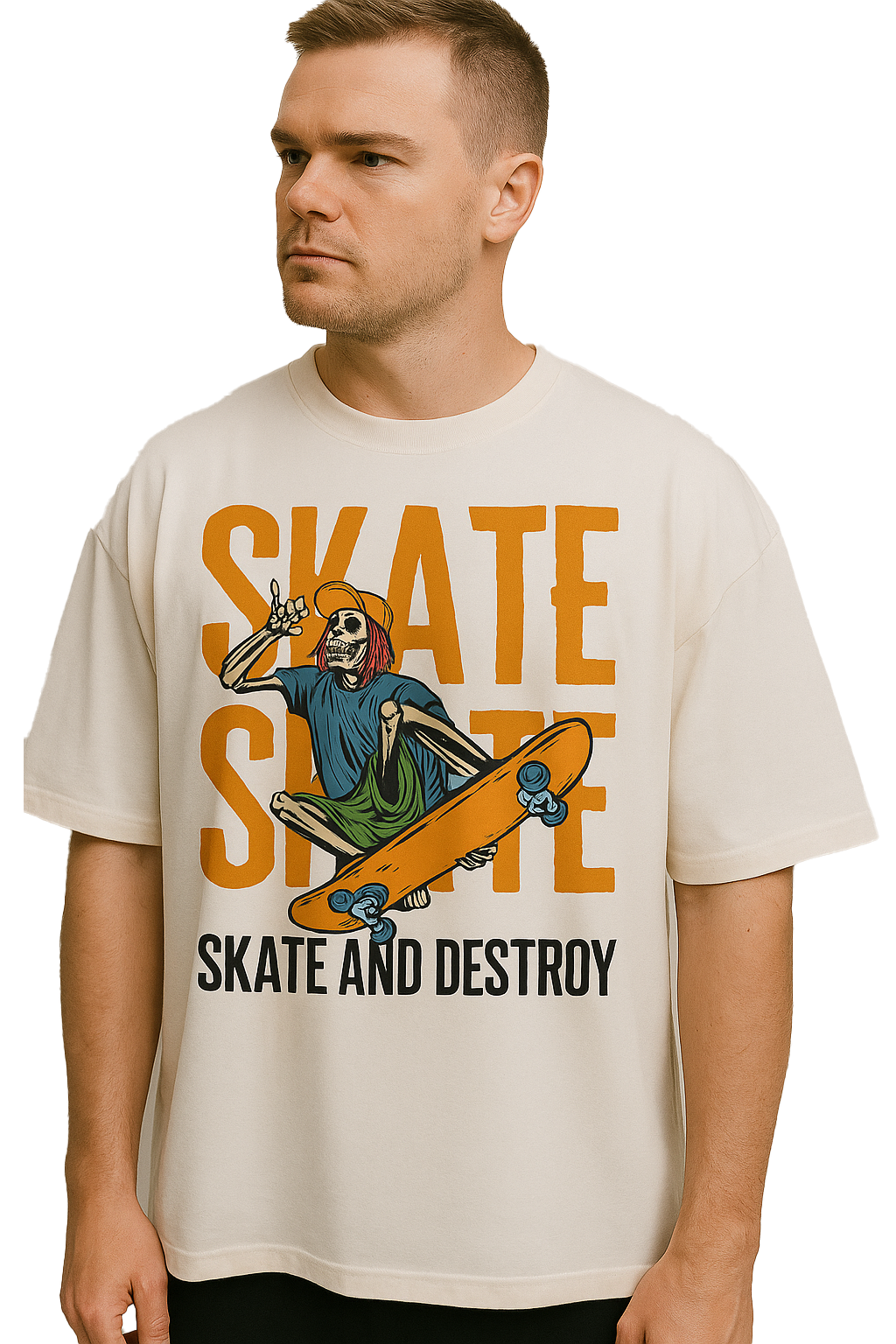 SKATE OVERSIZED COTTON T-SHIRT