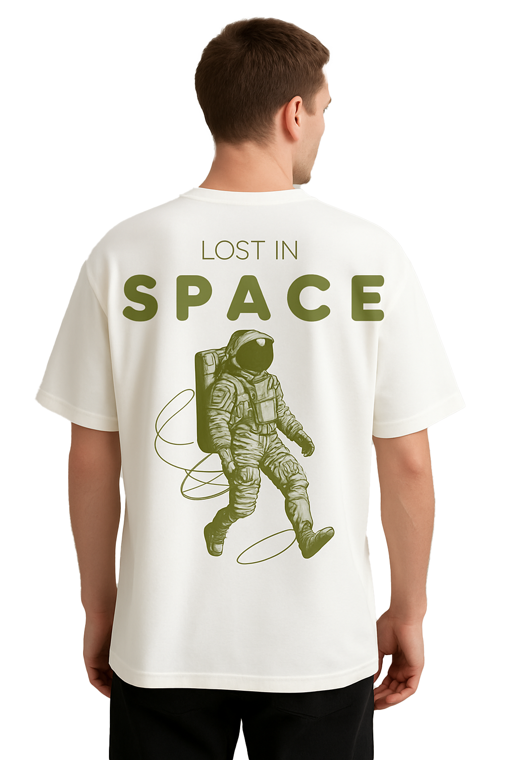 SPACE OVERSIZED COTTON T-SHIRT