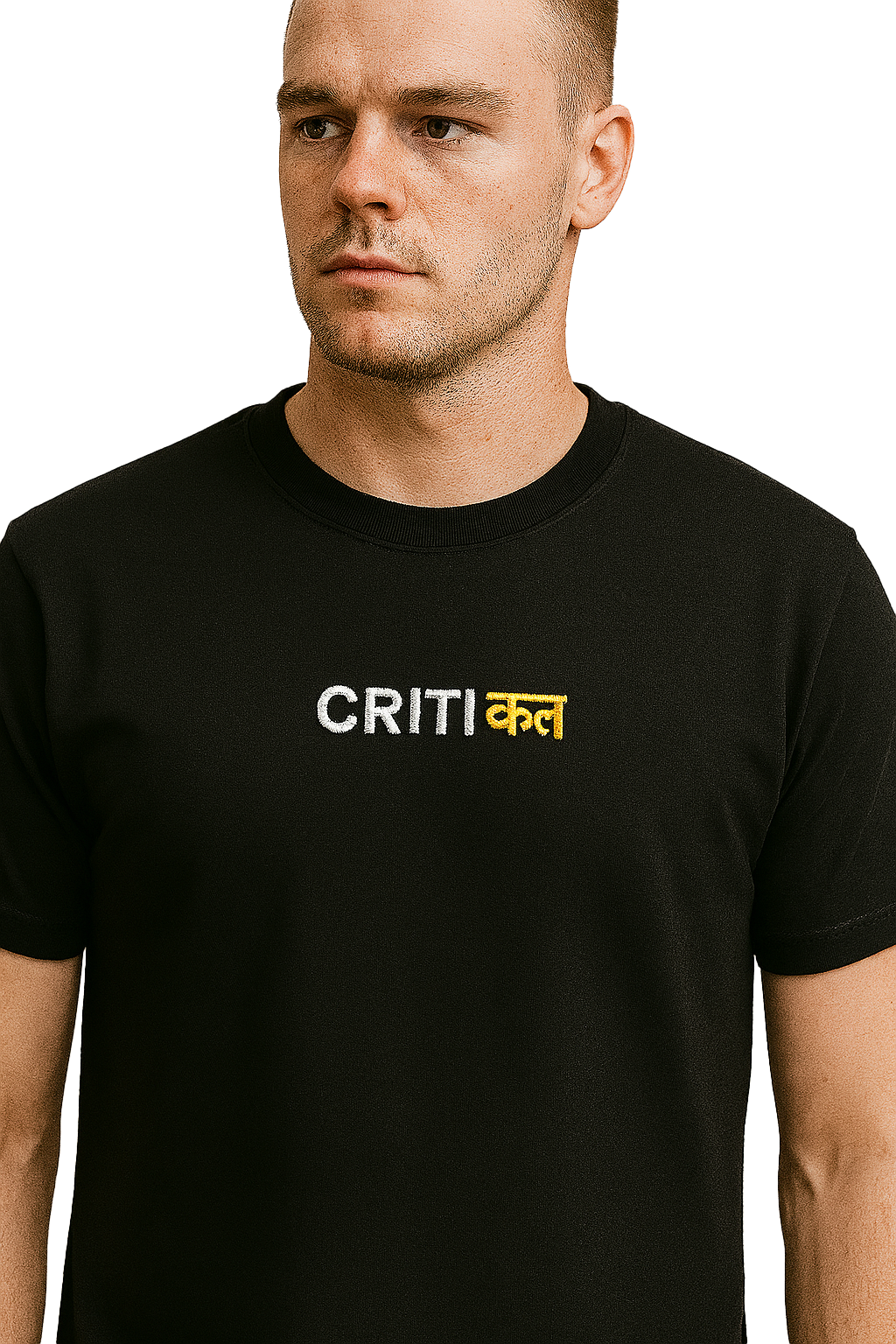 CRITICAL X EMBROIDERY OVERSIZED COTTON T-SHIRT