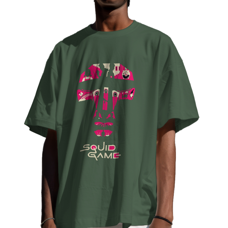 SQUID GAME OVERSIZED COTTON T-SHIRT