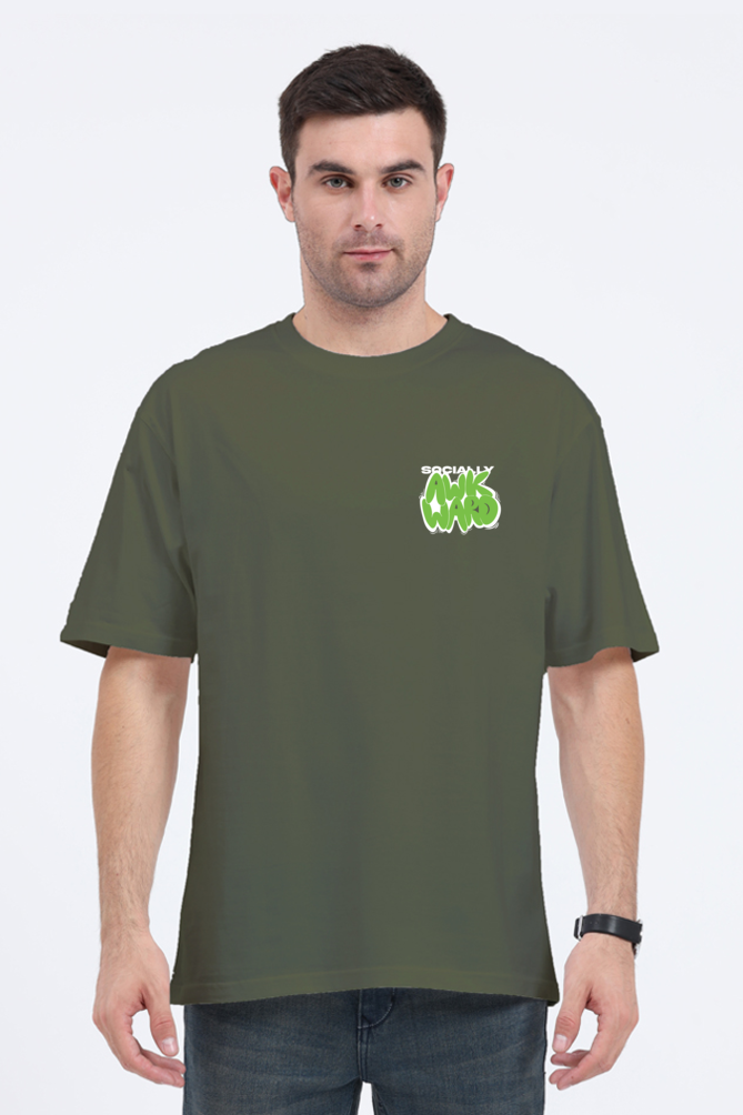 AWKWARD OVERSIZED COTTON T-SHIRT