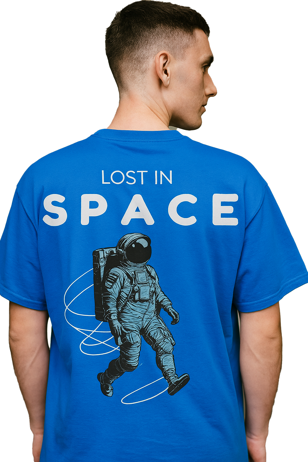 SPACE OVERSIZED COTTON T-SHIRT