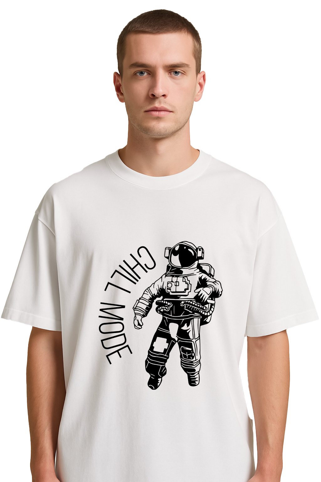 CHILL MODE OVERSIZED COTTON T-SHIRT