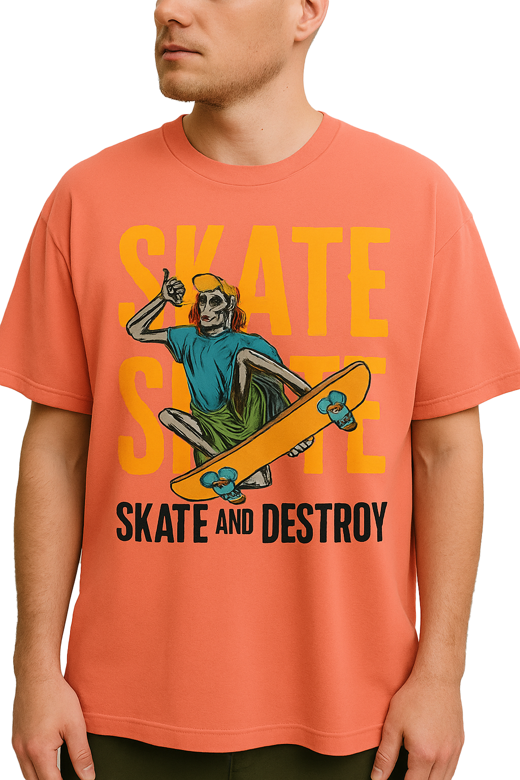 SKATE OVERSIZED COTTON T-SHIRT