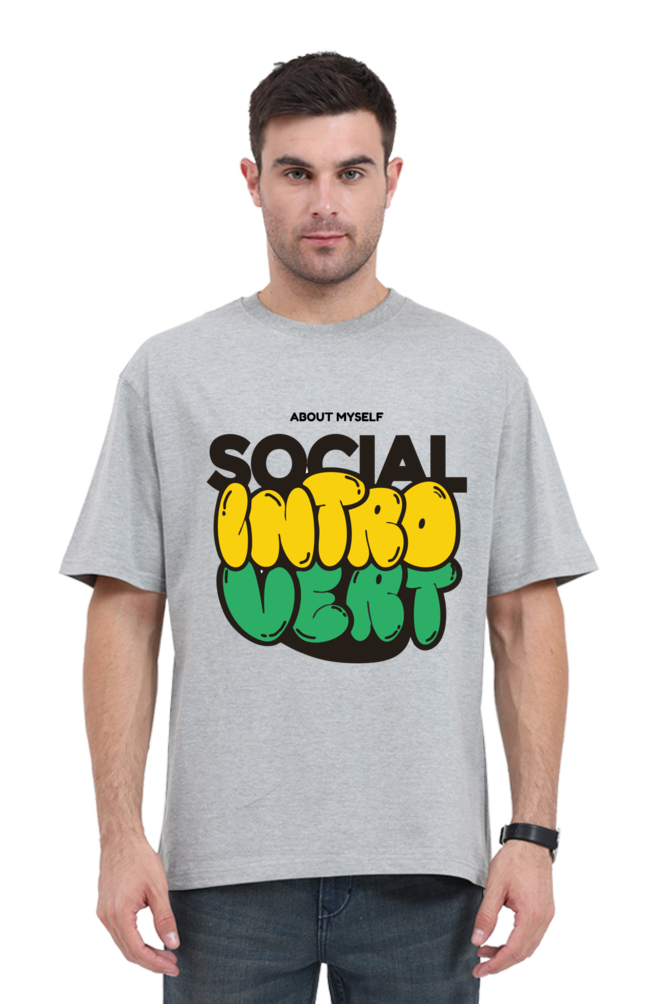 INTROVERT OVERSIZED COTTON T-SHIRT