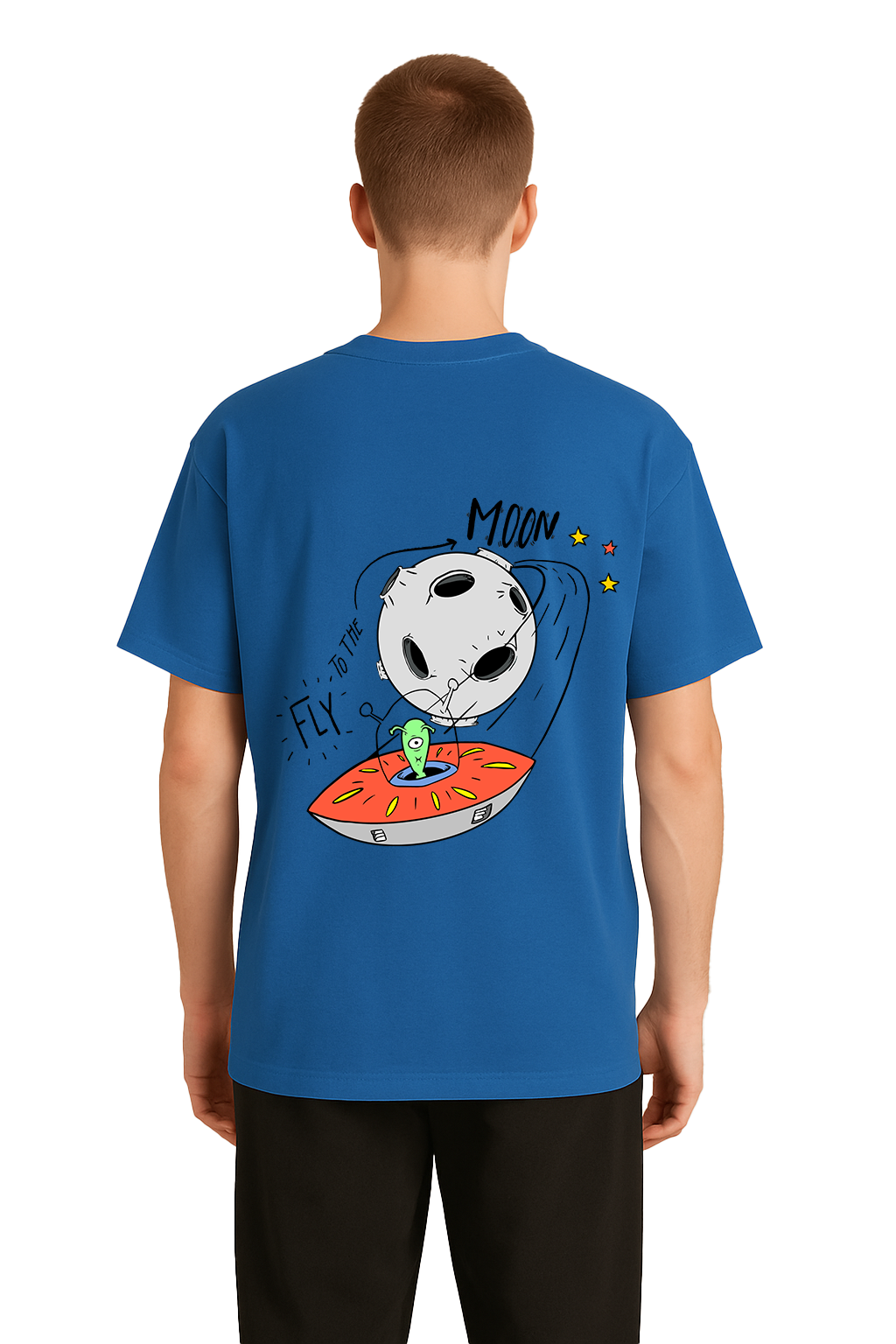 FLY MOON OVERSIZED COTTON T-SHIRT