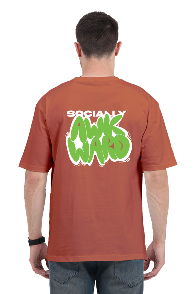 AWKWARD OVERSIZED COTTON T-SHIRT