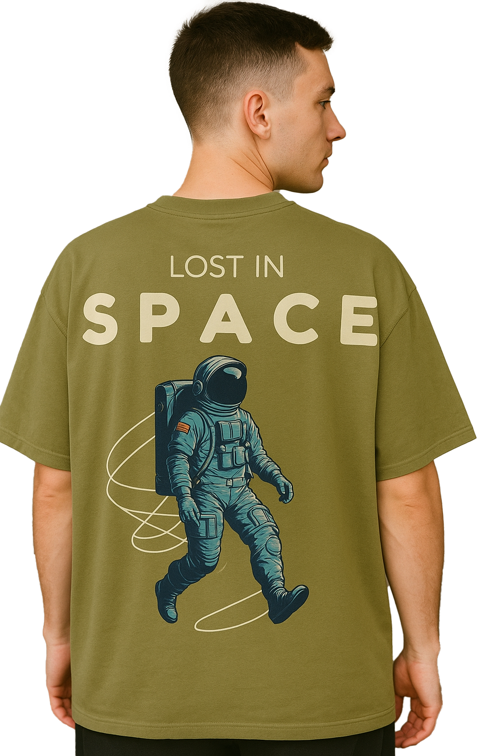 SPACE OVERSIZED COTTON T-SHIRT