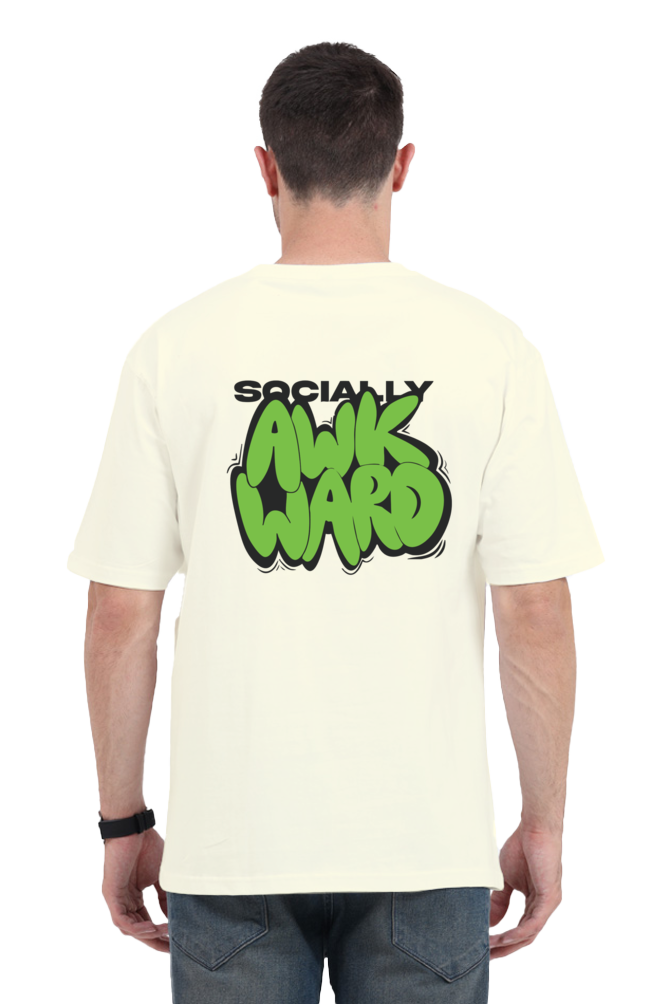 AWKWARD OVERSIZED COTTON T-SHIRT