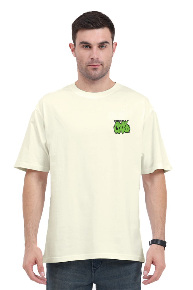 AWKWARD OVERSIZED COTTON T-SHIRT