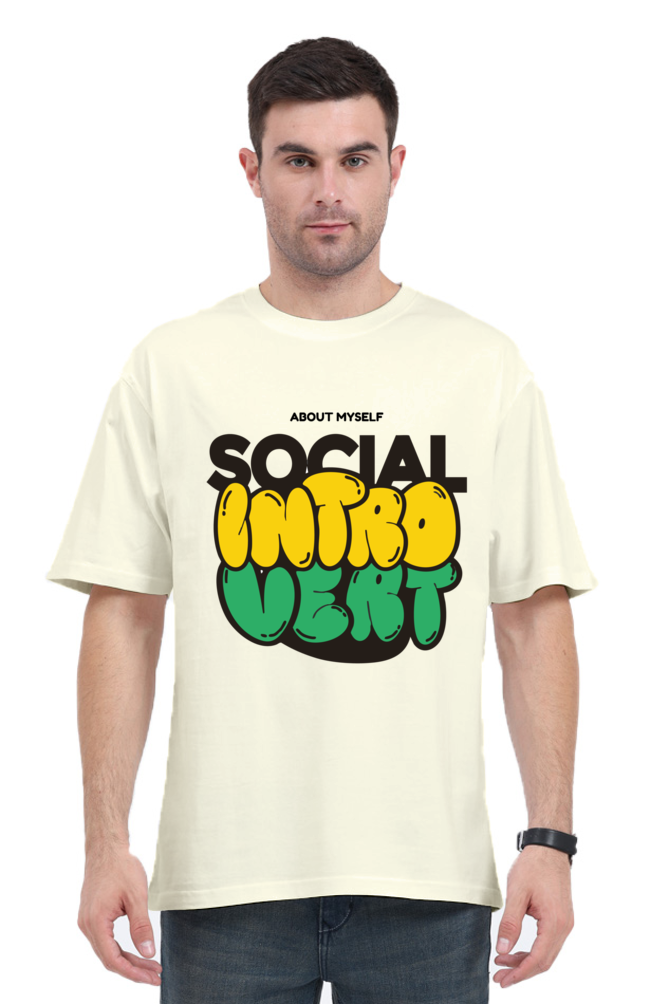 INTROVERT OVERSIZED COTTON T-SHIRT