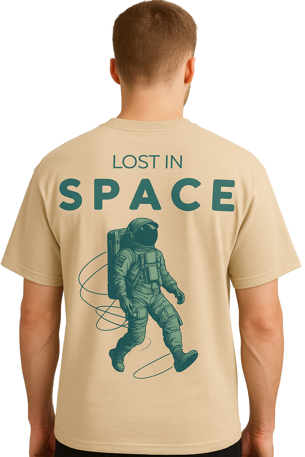 SPACE OVERSIZED COTTON T-SHIRT