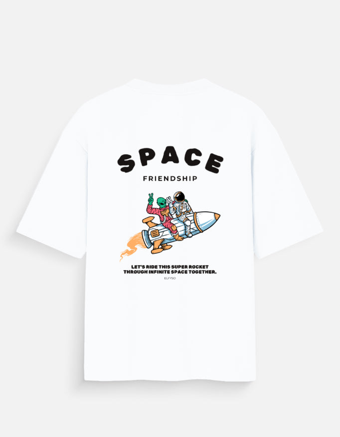 FRIEND-SHIP OVERSIZED COTTON T-SHIRT