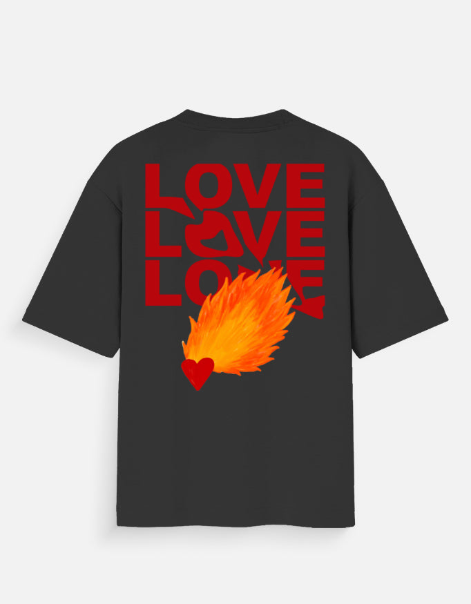 LOVE OVERSIZED COTTON T-SHIRT