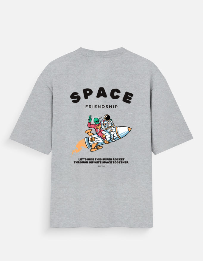 FRIEND-SHIP OVERSIZED COTTON T-SHIRT