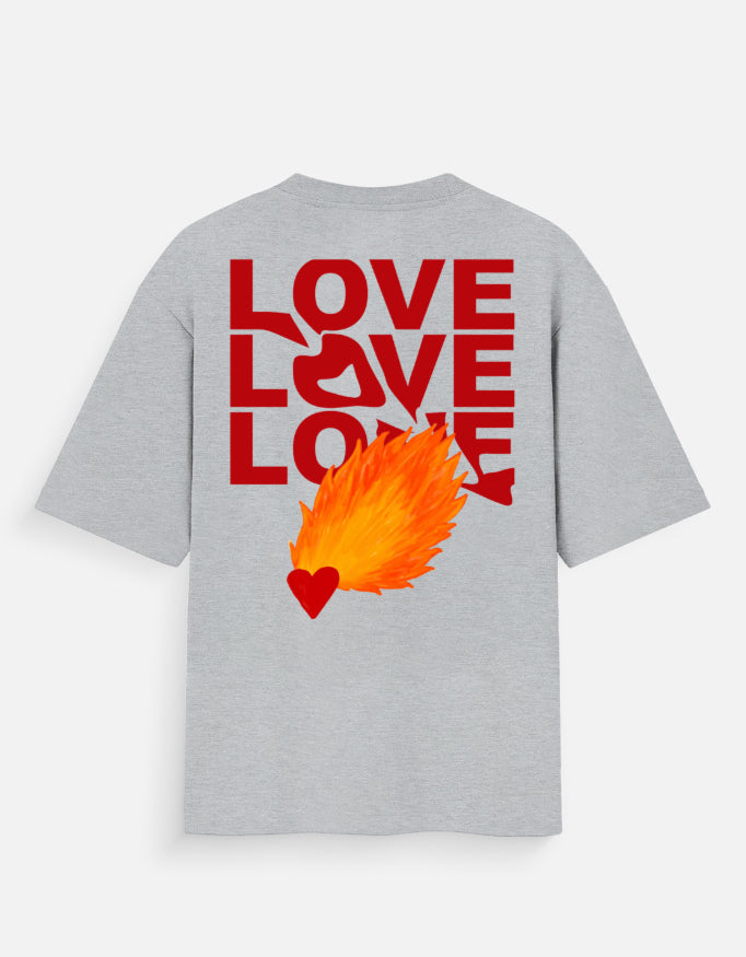 LOVE OVERSIZED COTTON T-SHIRT