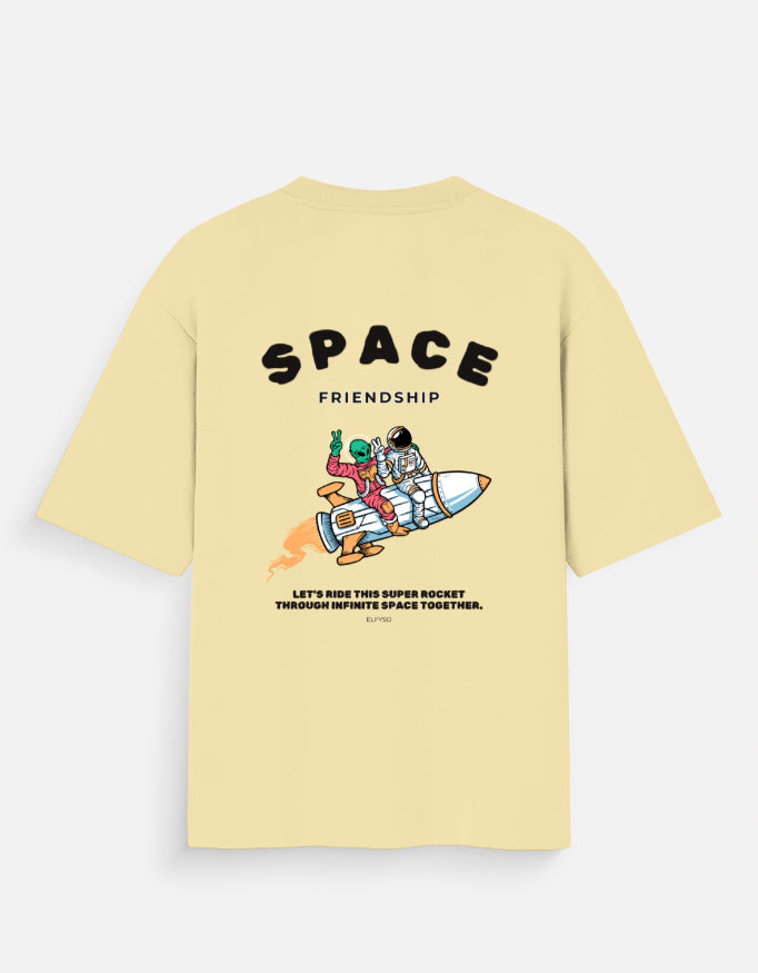 FRIEND-SHIP OVERSIZED COTTON T-SHIRT