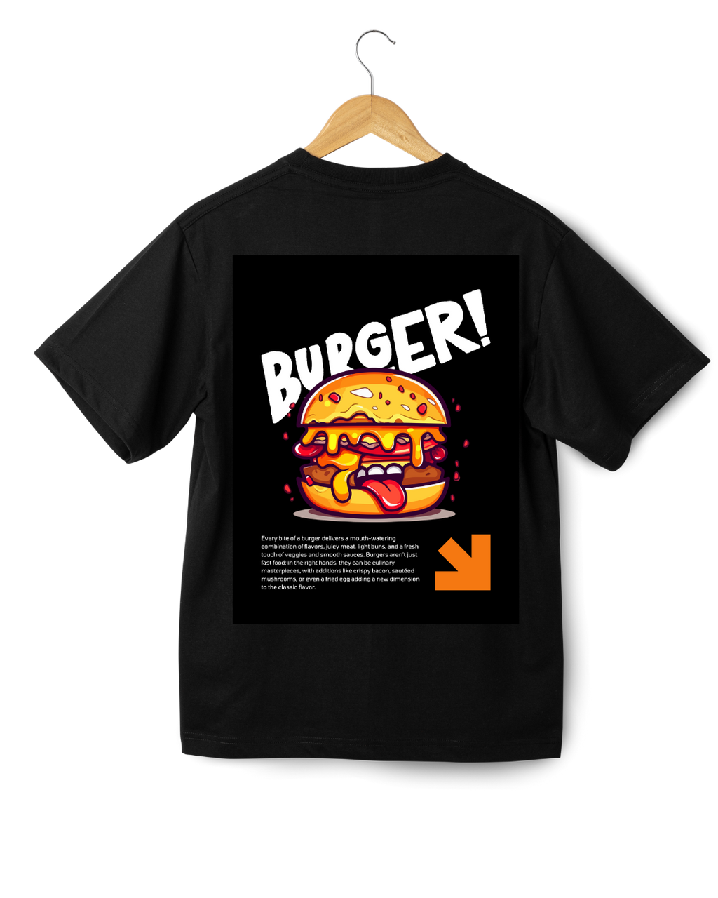 BURGER OVERSIZED COTTON T-SHIRT
