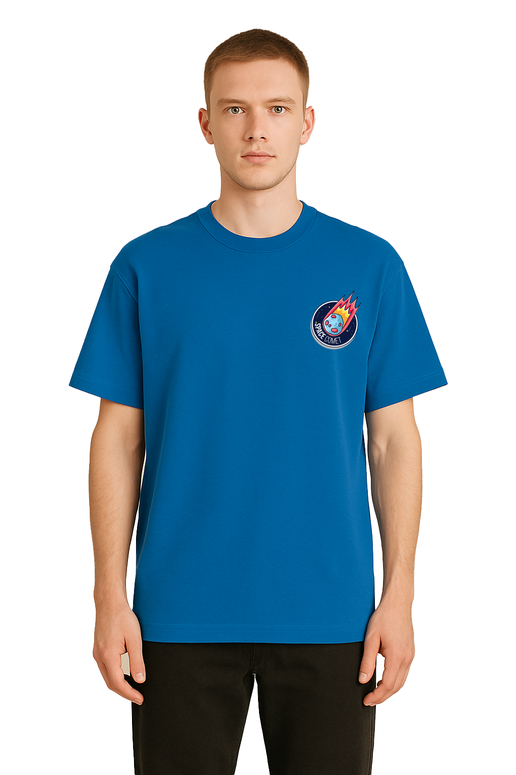 SPACE OVERSIZED COTTON T-SHIRT