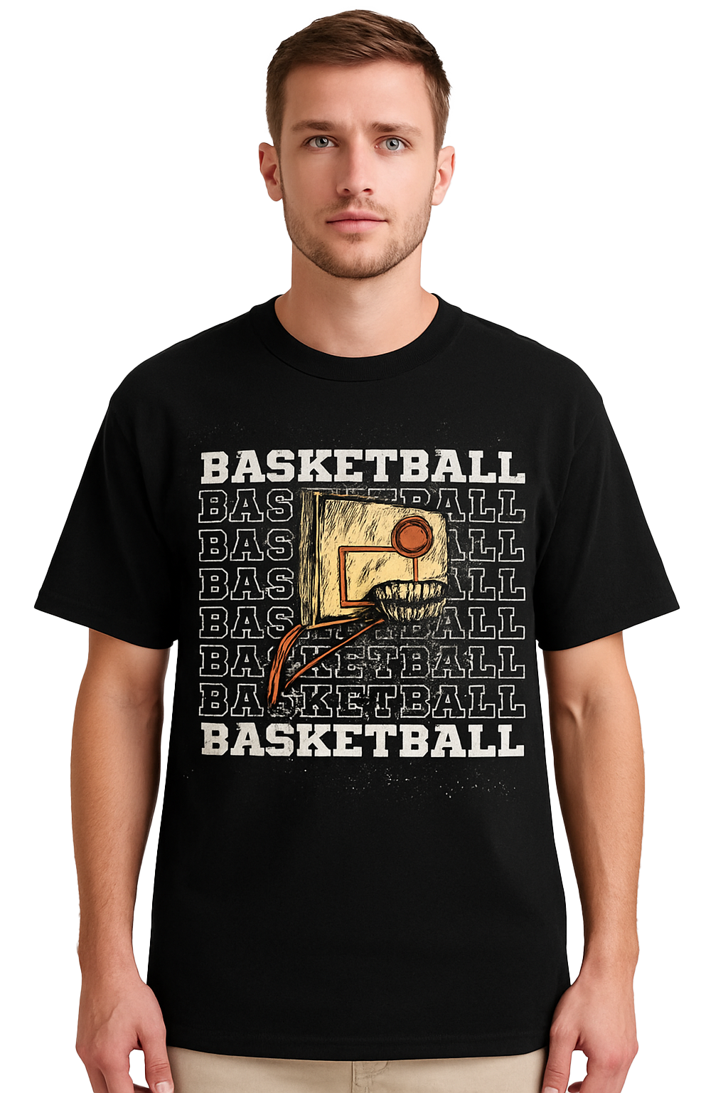 BASKETBALL OVERSIZED COTTON T-SHIRT