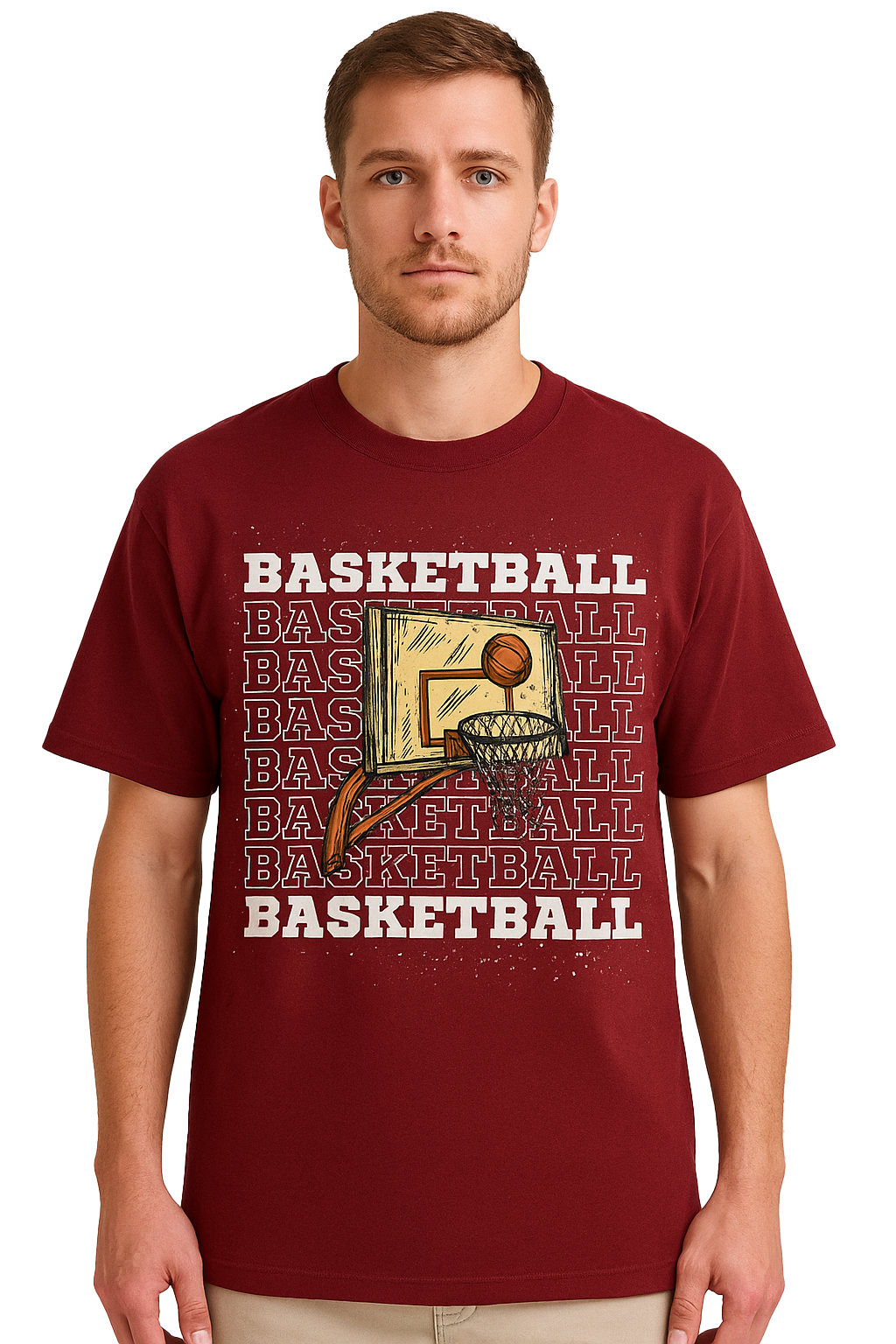 BASKETBALL OVERSIZED COTTON T-SHIRT