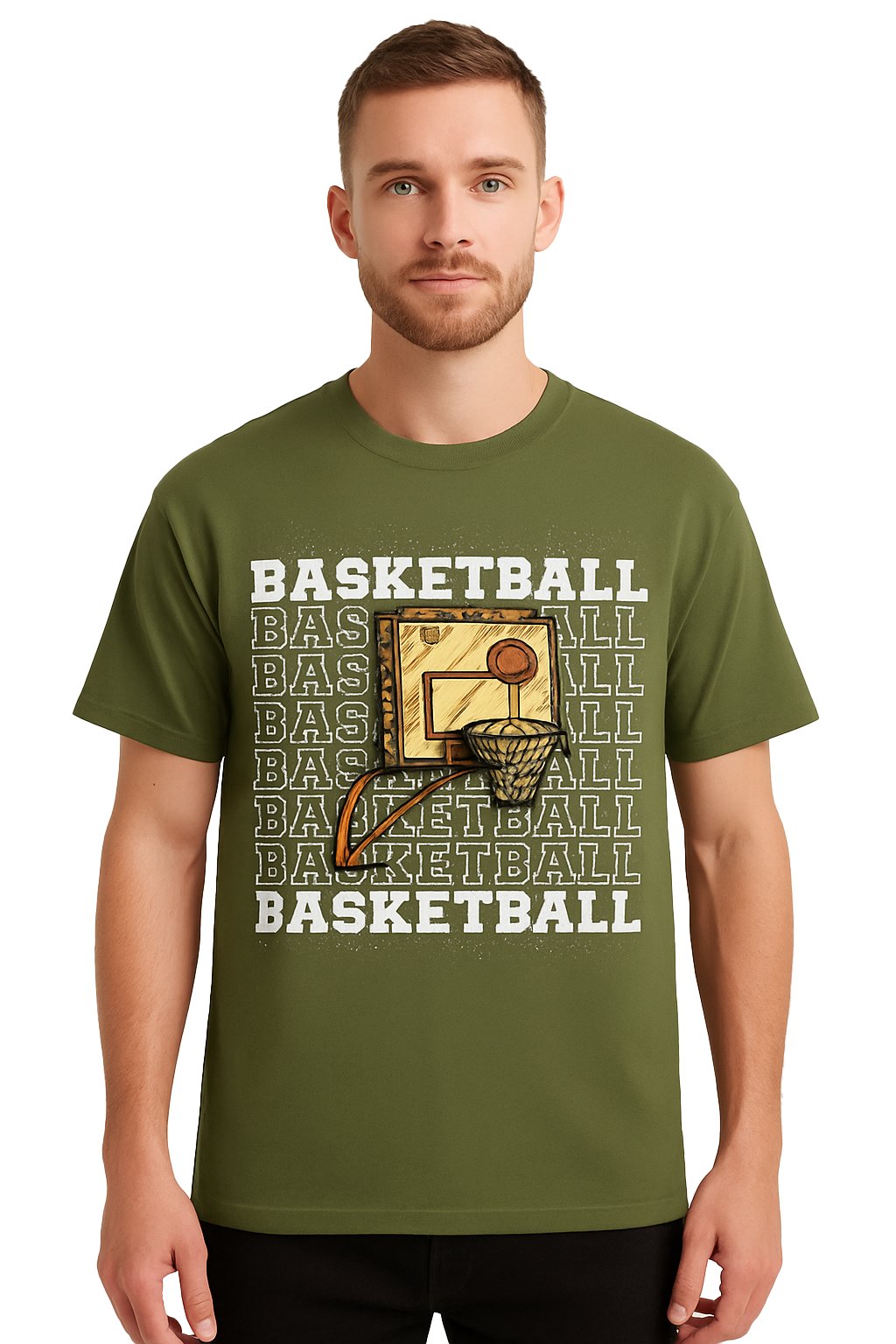 BASKETBALL OVERSIZED COTTON T-SHIRT