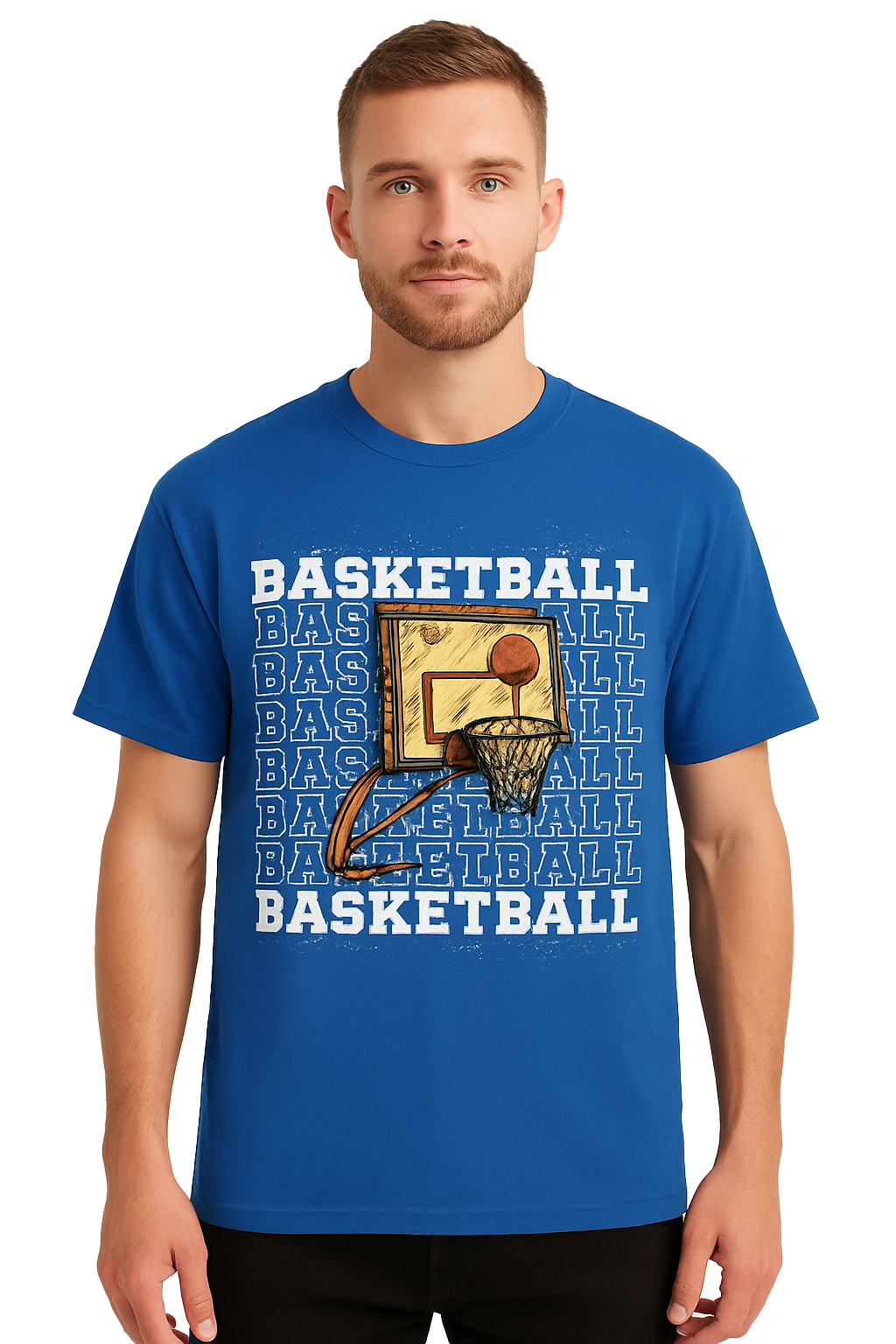 BASKETBALL OVERSIZED COTTON T-SHIRT