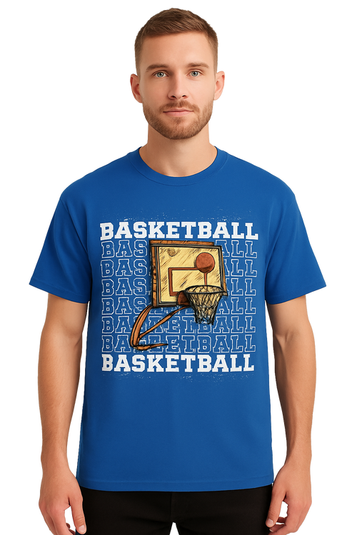 BASKETBALL OVERSIZED COTTON T-SHIRT