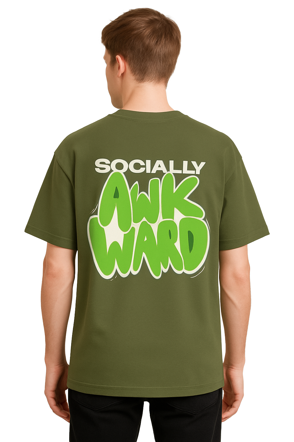 AWKWARD OVERSIZED COTTON T-SHIRT