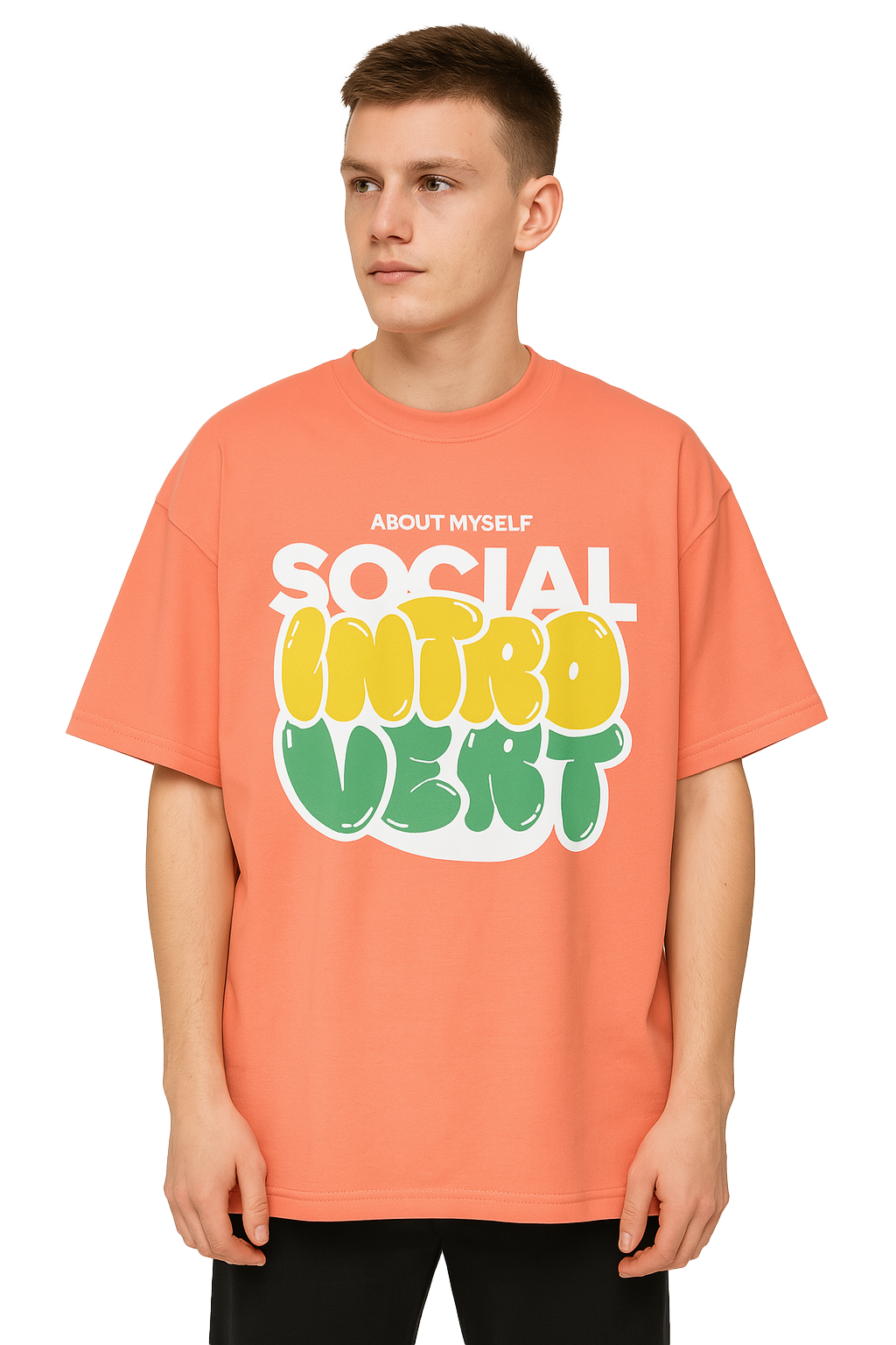 INTROVERT OVERSIZED COTTON T-SHIRT