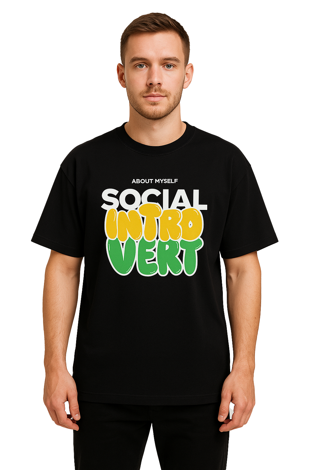 INTROVERT OVERSIZED COTTON T-SHIRT