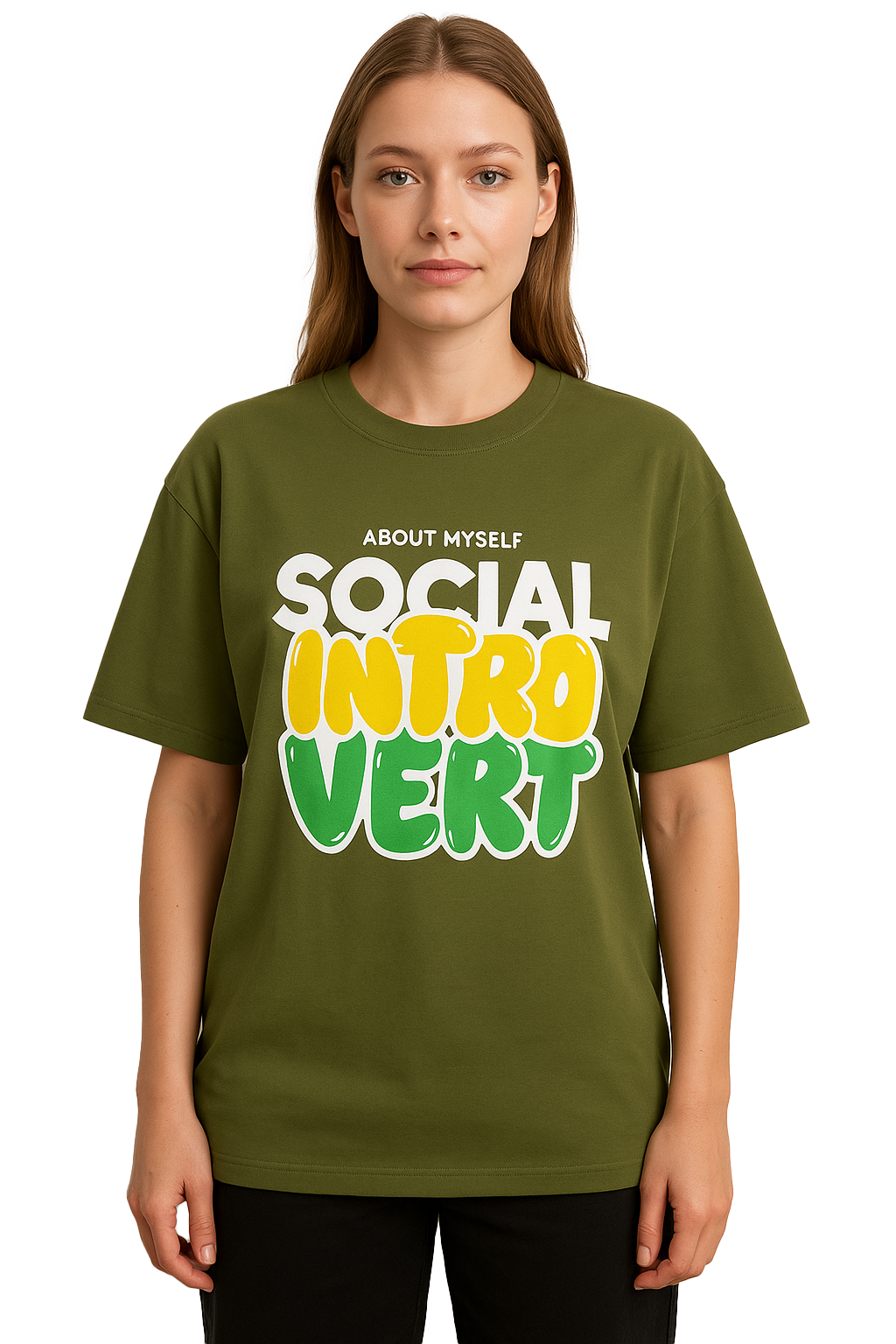 INTROVERT OVERSIZED COTTON T-SHIRT