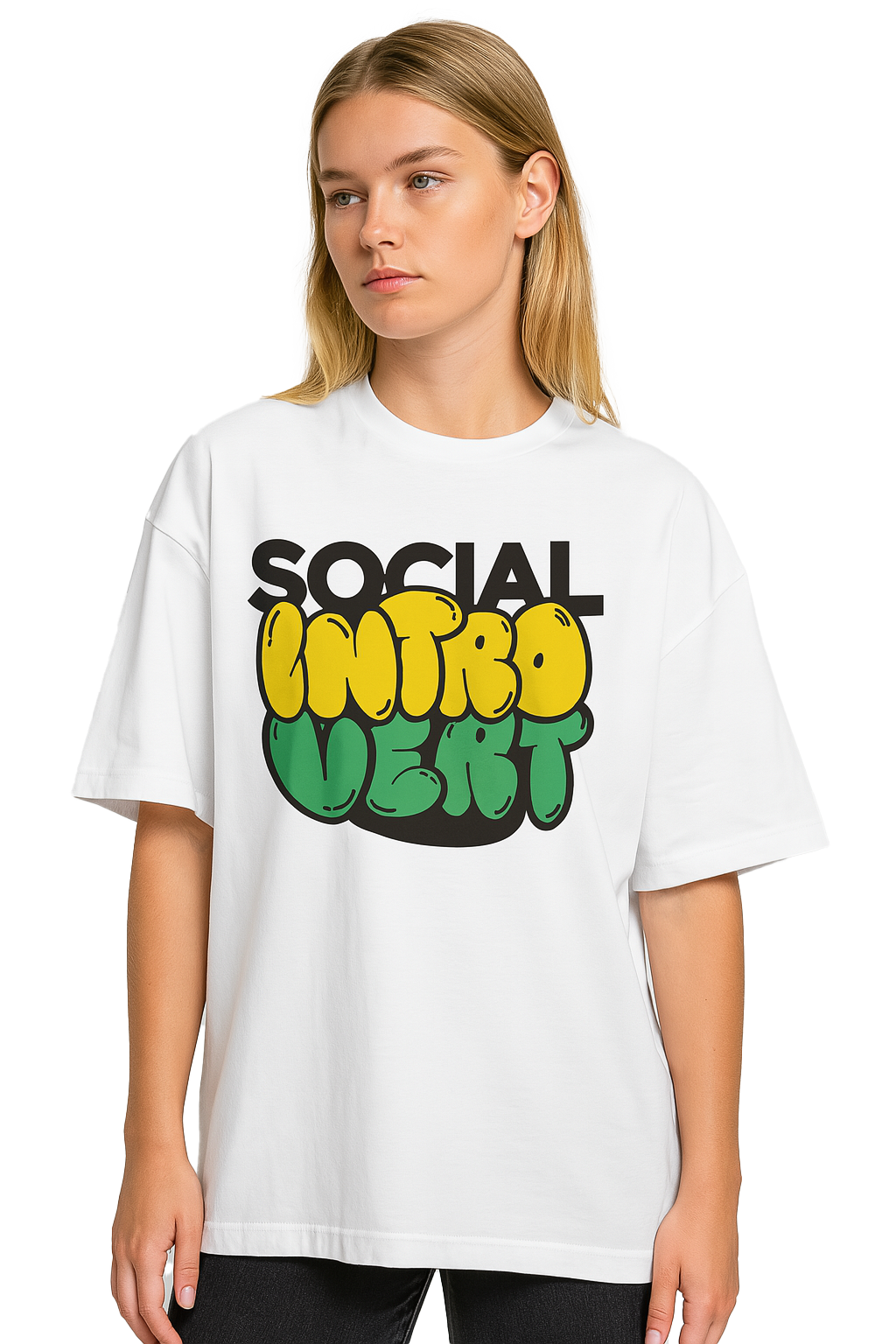 INTROVERT OVERSIZED COTTON T-SHIRT