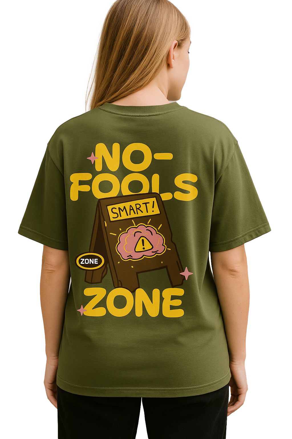 NO FOOL OVERSIZED COTTON T-SHIRT