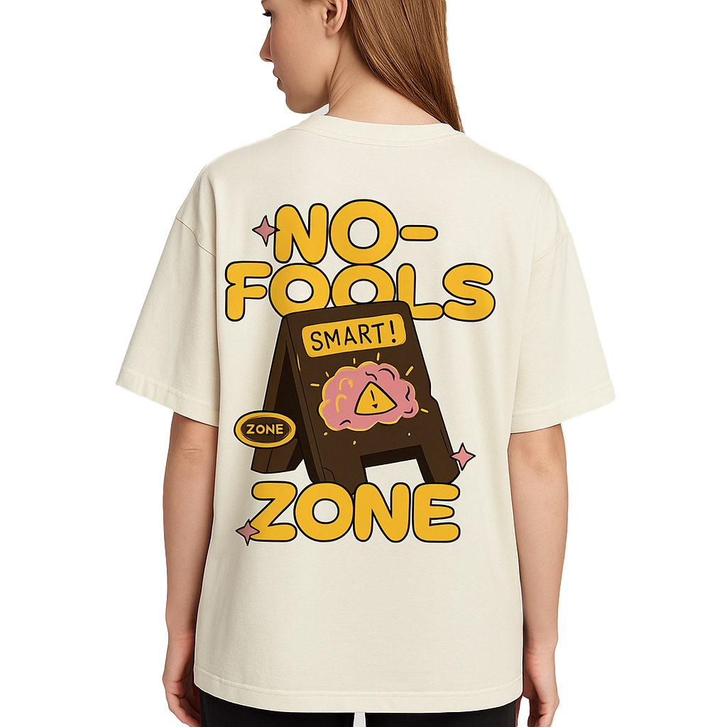 NO FOOL OVERSIZED COTTON T-SHIRT