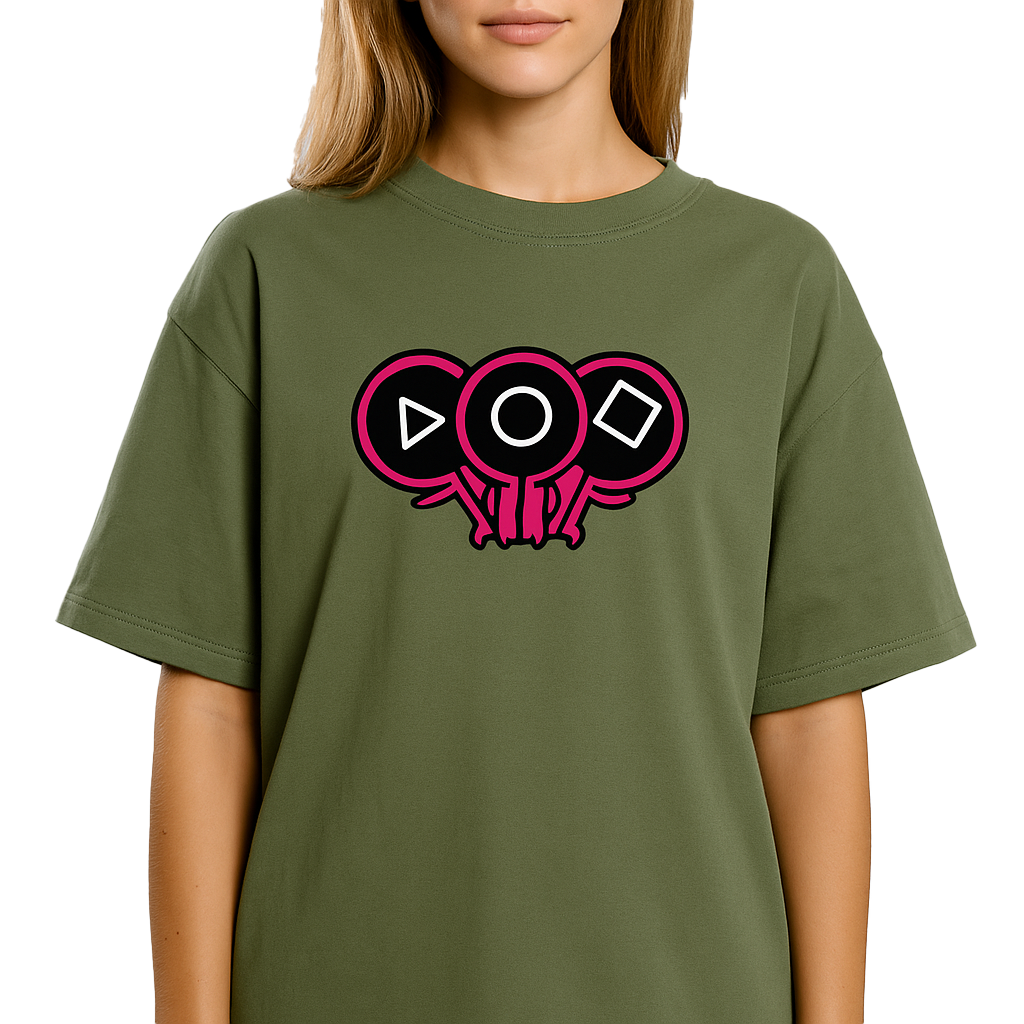SQUID GAME OVERSIZED COTTON T-SHIRT