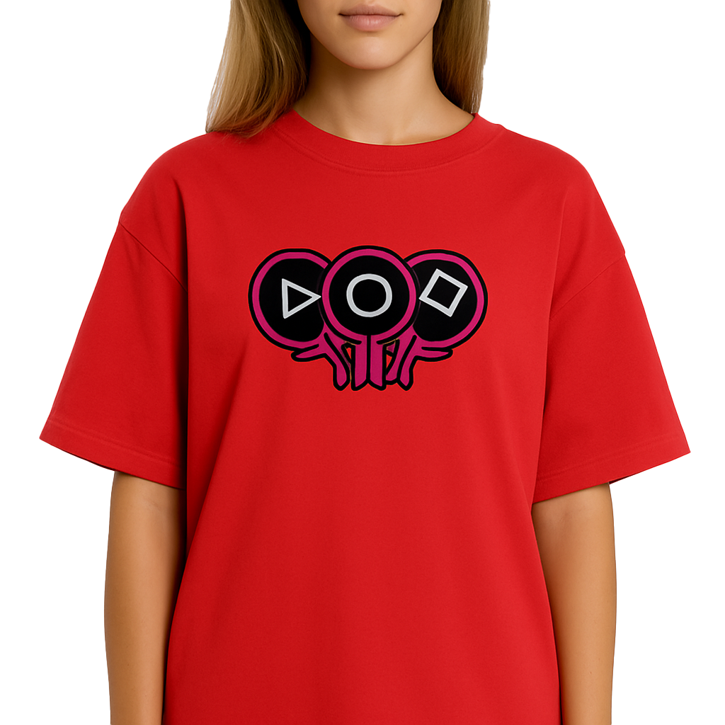 SQUID GAME OVERSIZED COTTON T-SHIRT