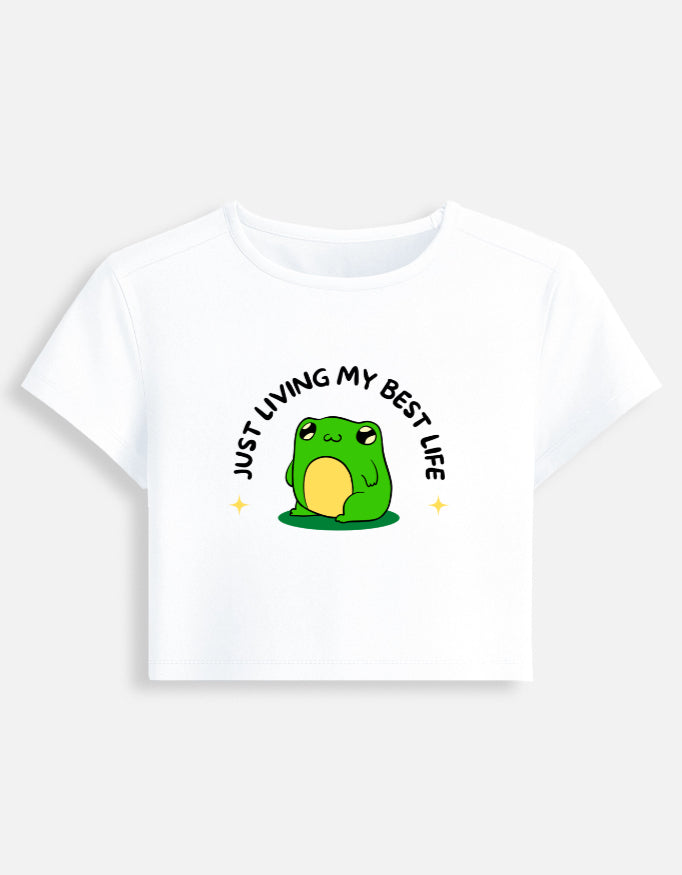 FROG CROP REGULAR FIT T-SHIRT