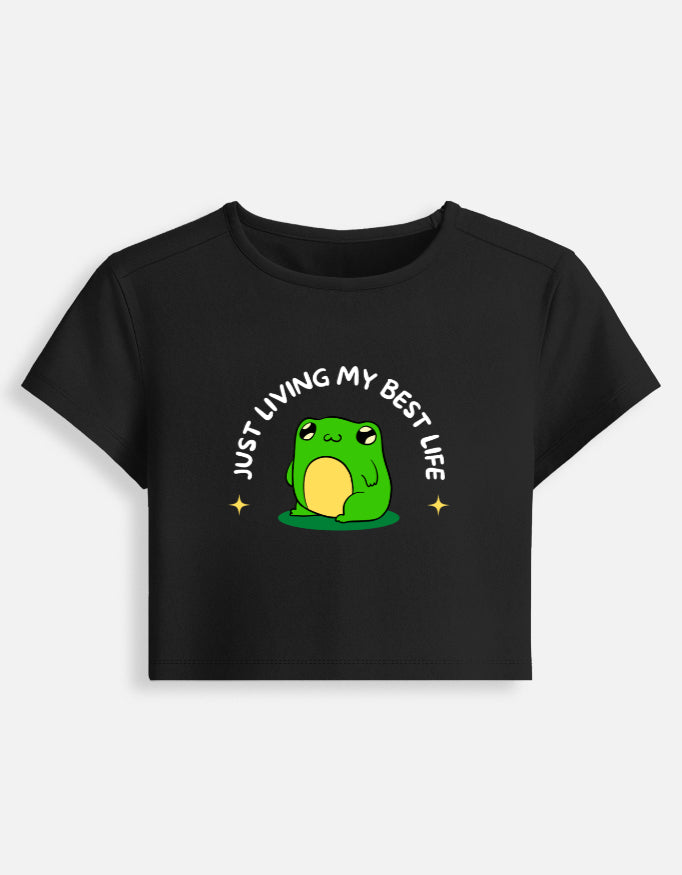 FROG CROP REGULAR FIT T-SHIRT