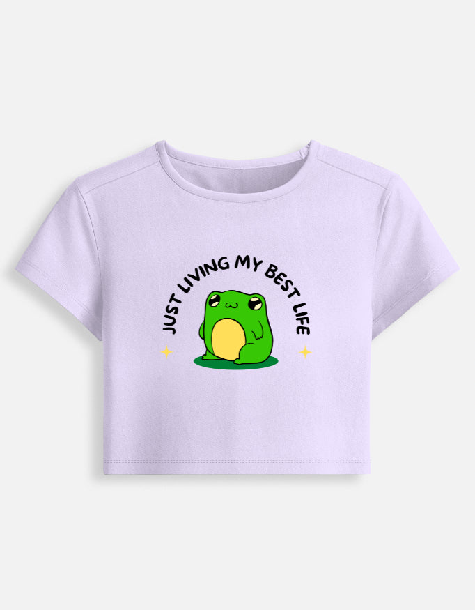 FROG CROP REGULAR FIT T-SHIRT