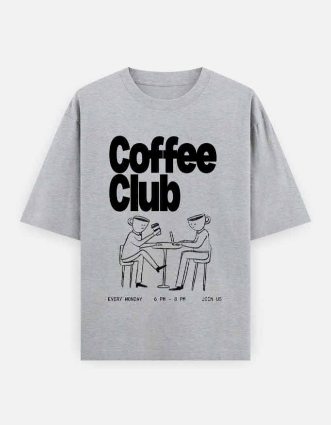 COFFEE DATE OVERSIZED COTTON T-SHIRT