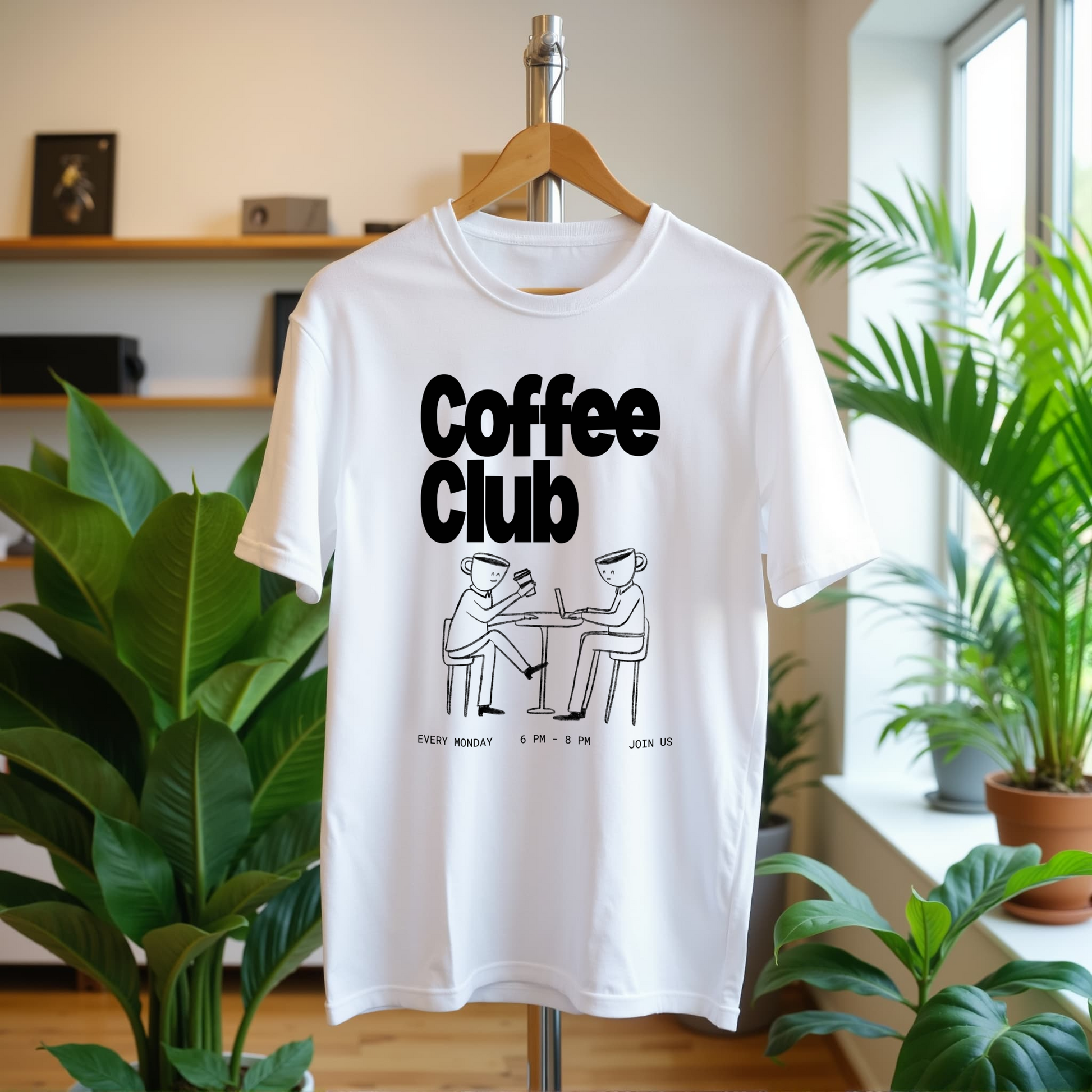 COFFEE DATE OVERSIZED COTTON T-SHIRT