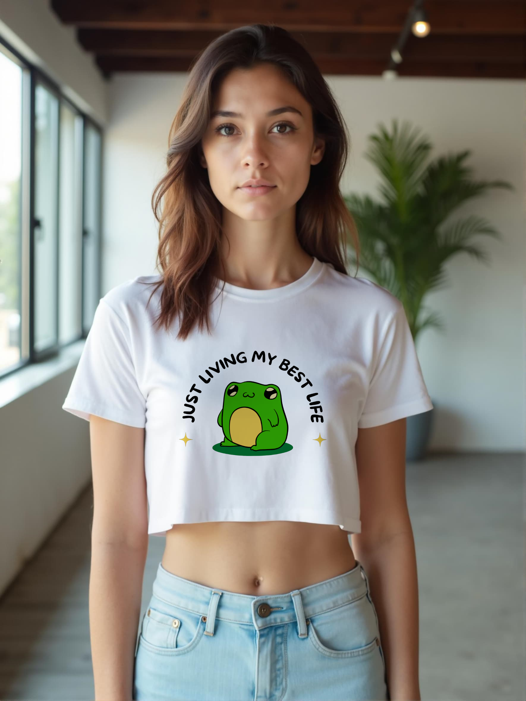 FROG CROP REGULAR FIT T-SHIRT