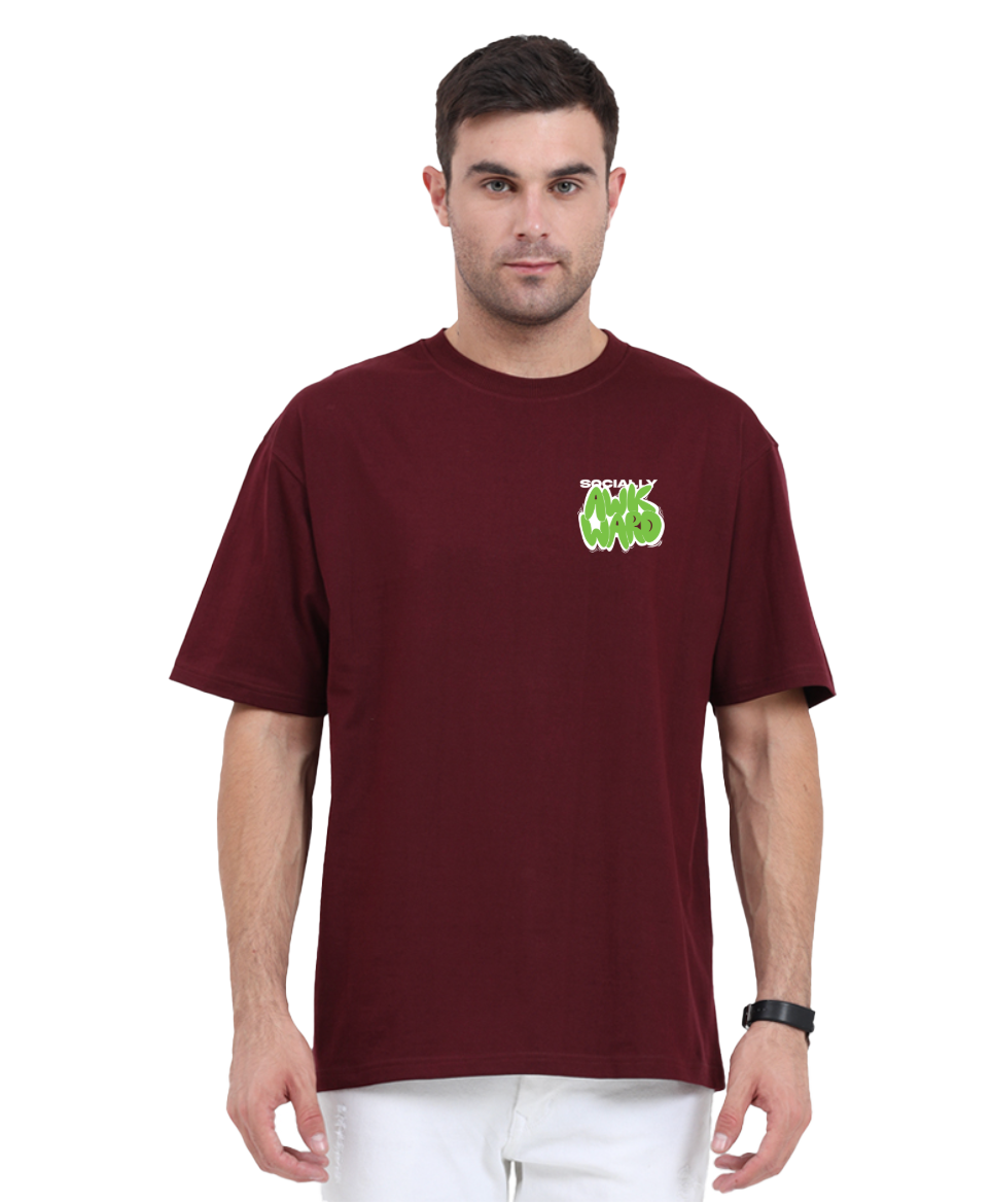 AWKWARD OVERSIZED COTTON T-SHIRT