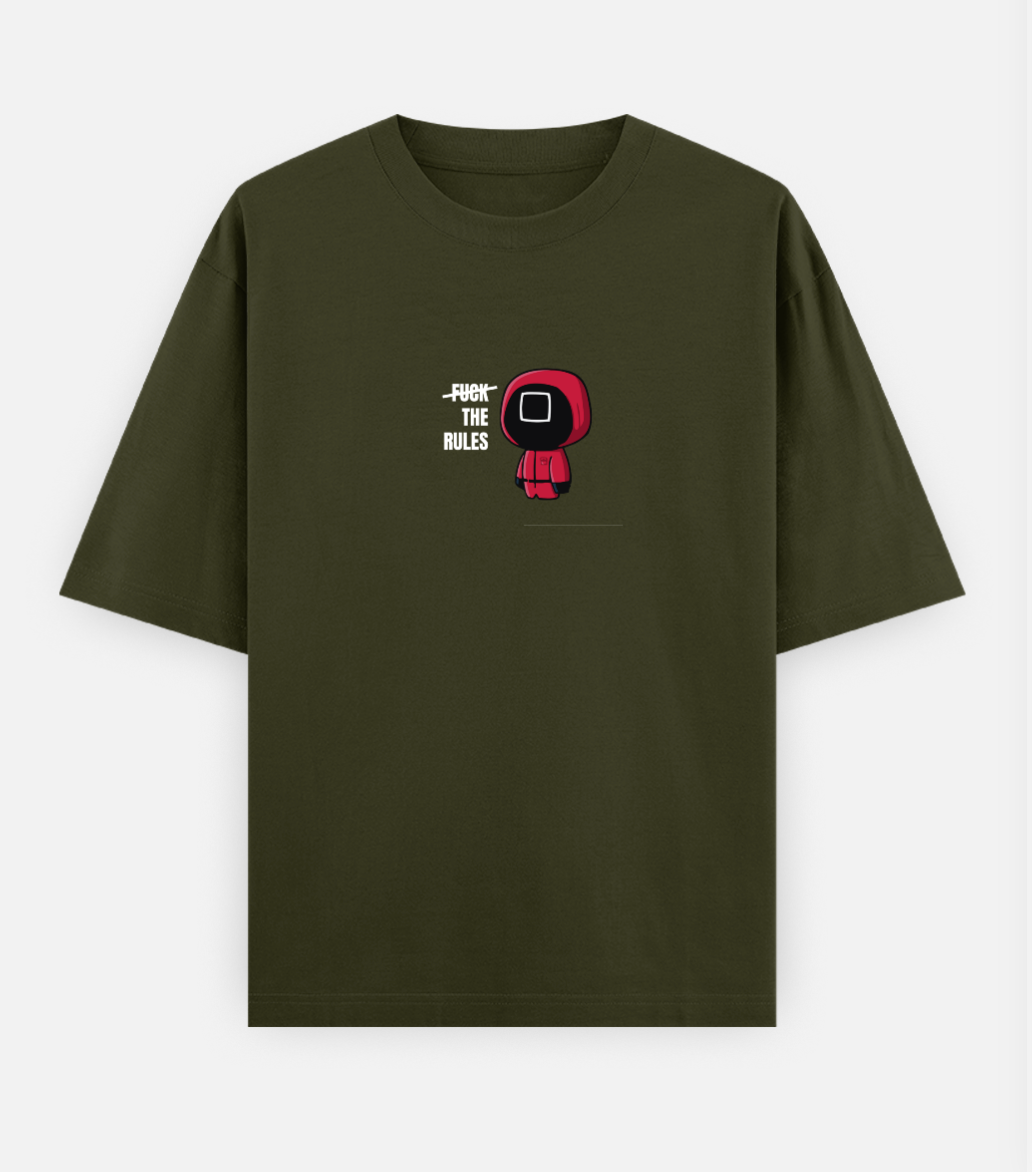 SQUID GAME OVERSIZED COTTON T-SHIRT