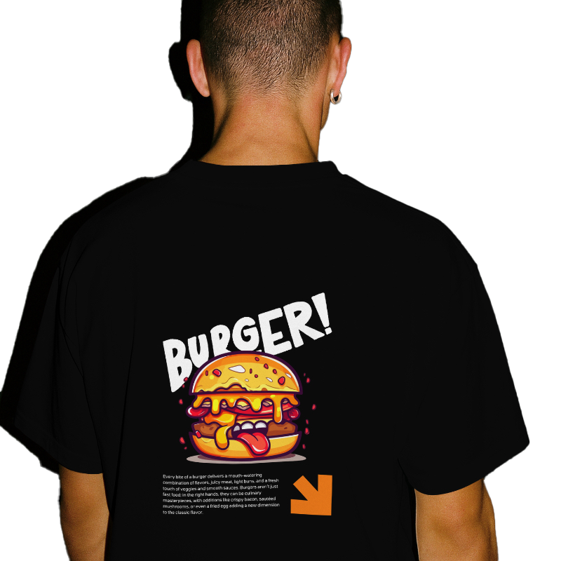 BURGER OVERSIZED COTTON T-SHIRT